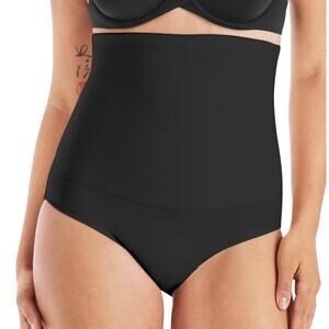 NWT Maidenform Womens Black Firm Control High Waist Shapewear Briefs Size XXL